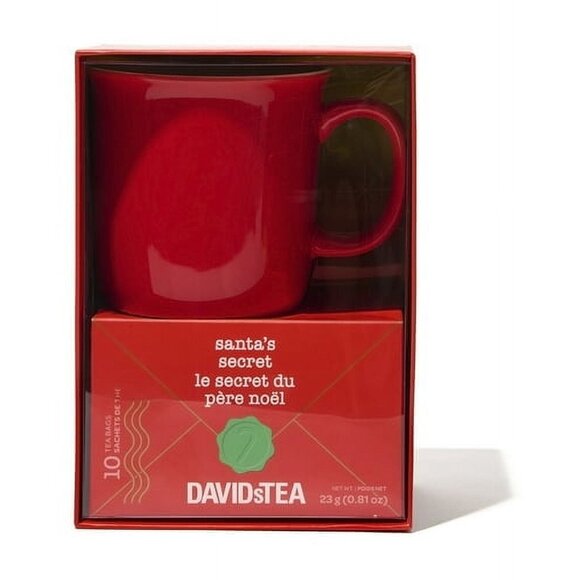 NEW! DAVIDsTEA Santa's Secret Tea & Mug Holiday Gift Set - Picture 1 of 6